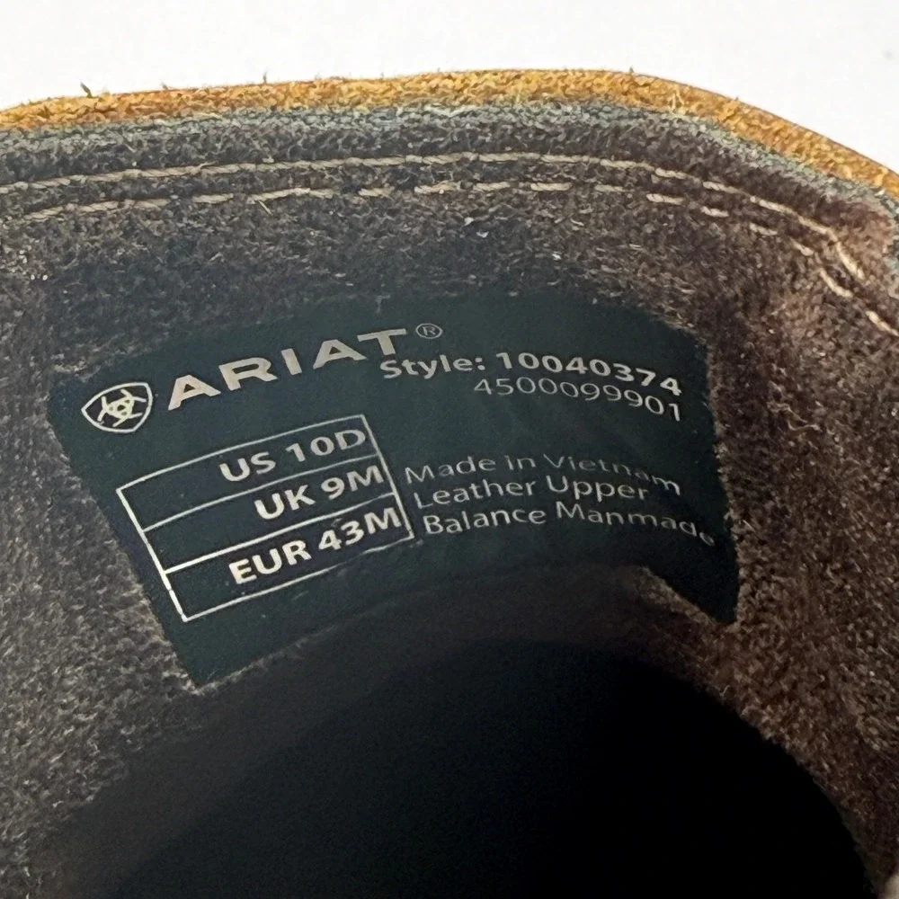 Ariat Wexford Chelsea Boots Brown Leather Waterproof 10040374 Mens 10 D